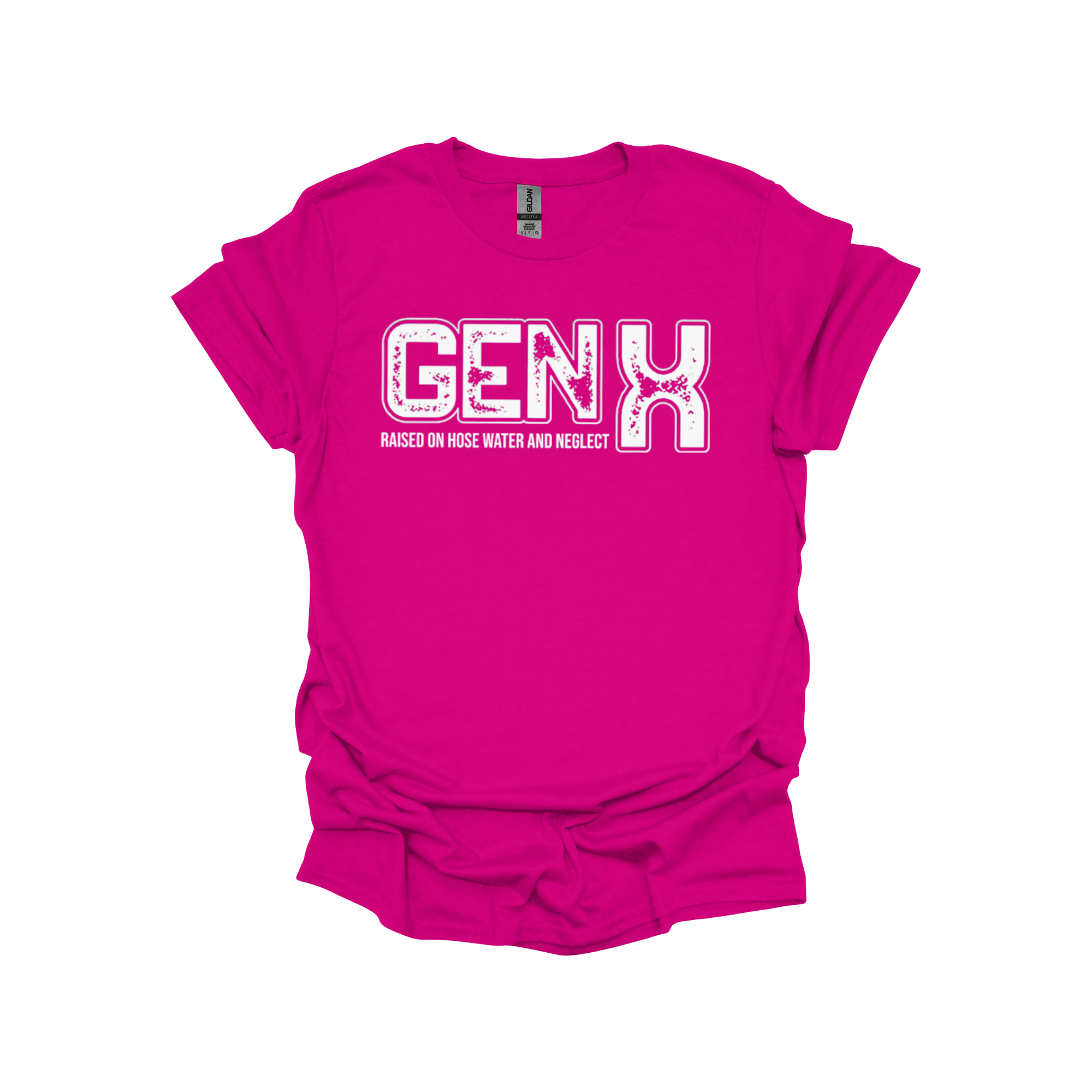 GEN X T-Shirt – Raised on Hose Water and Neglect | Funny Vintage Gen X Tee