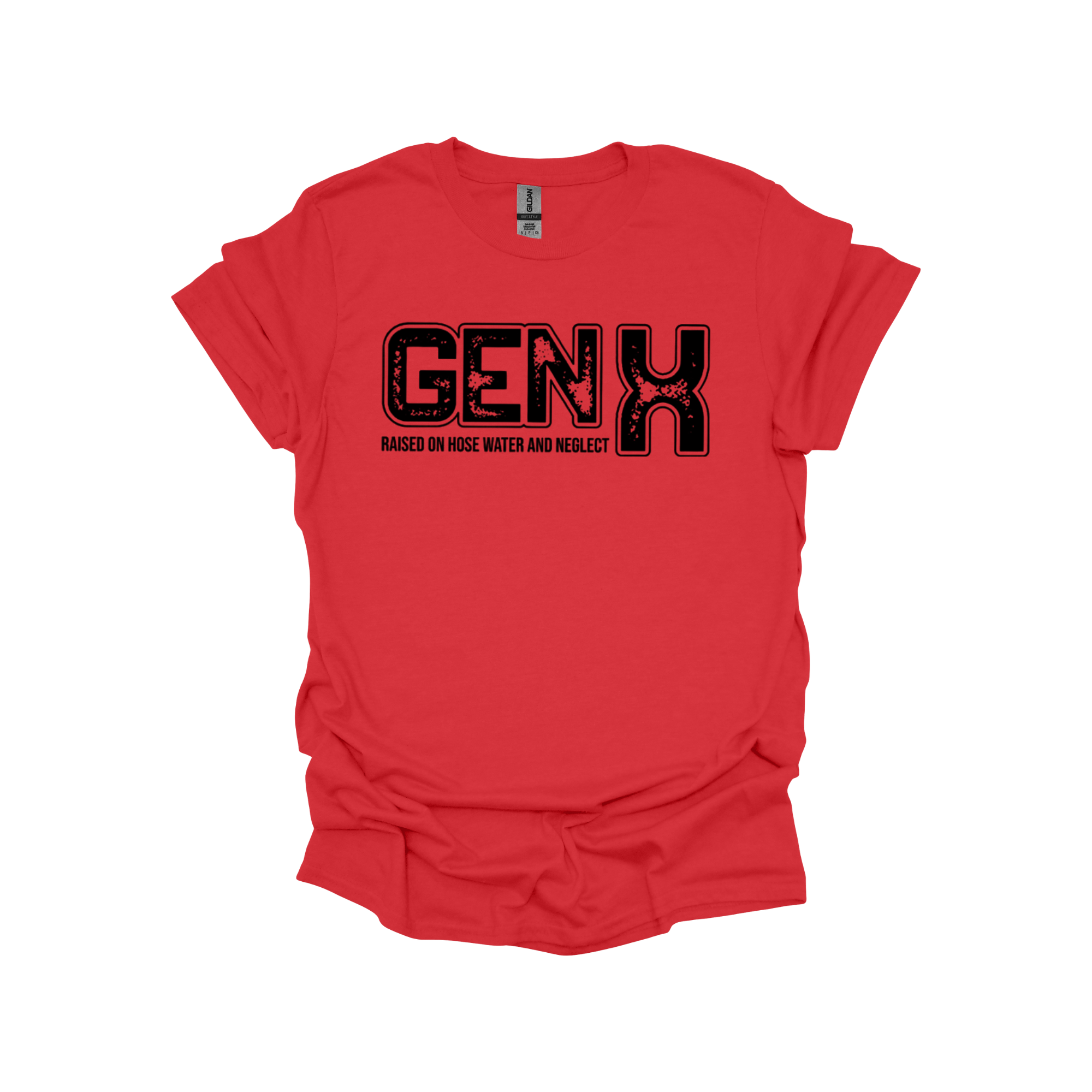 GEN X T-Shirt – Raised on Hose Water and Neglect | Funny Vintage Gen X Tee