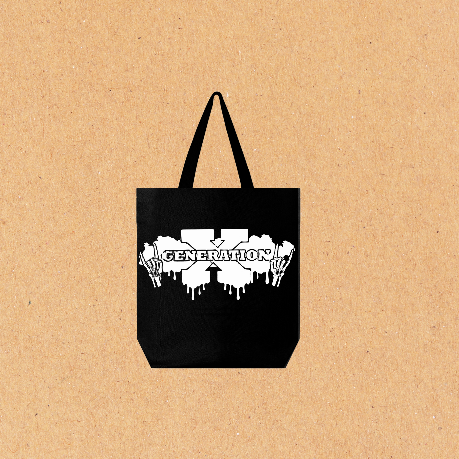 Edgy Generation X Tote Bag – Grunge Rock Style, Retro Gen X Canvas Bag for Everyday Use