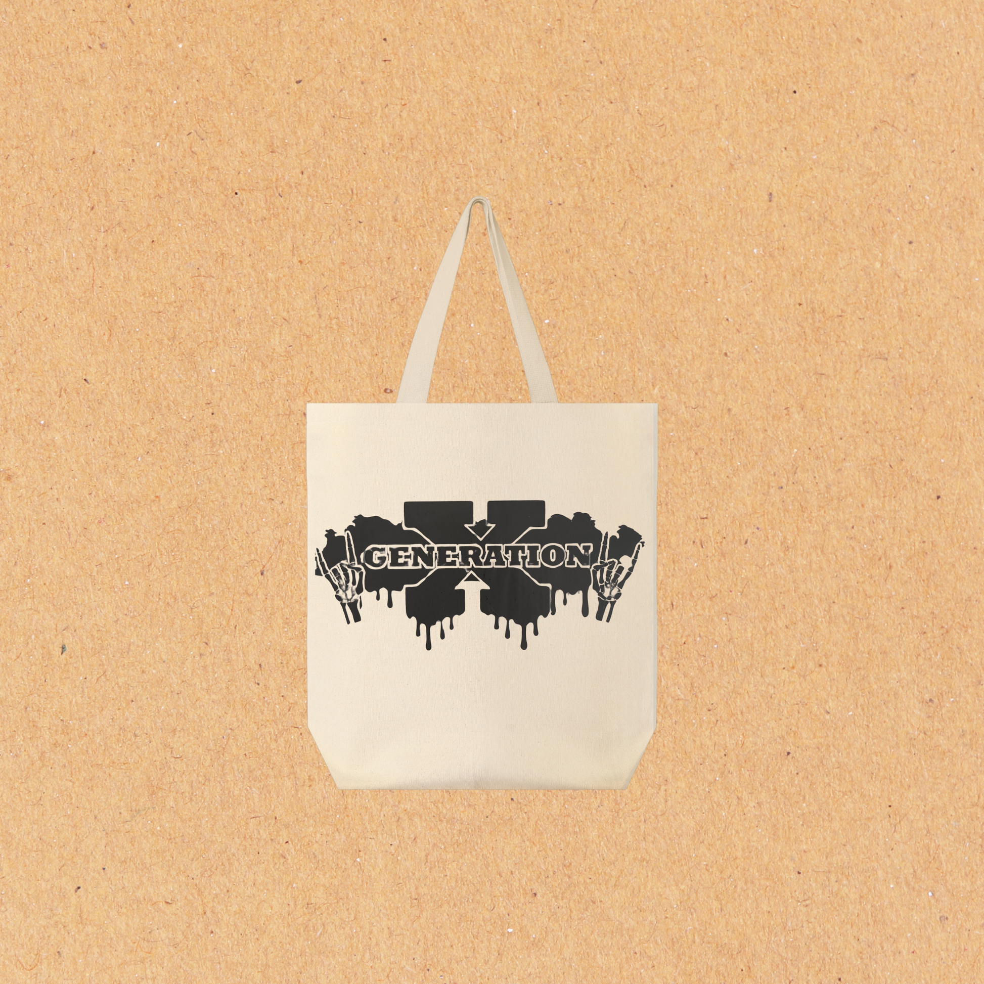 Edgy Generation X Tote Bag – Grunge Rock Style, Retro Gen X Canvas Bag for Everyday Use
