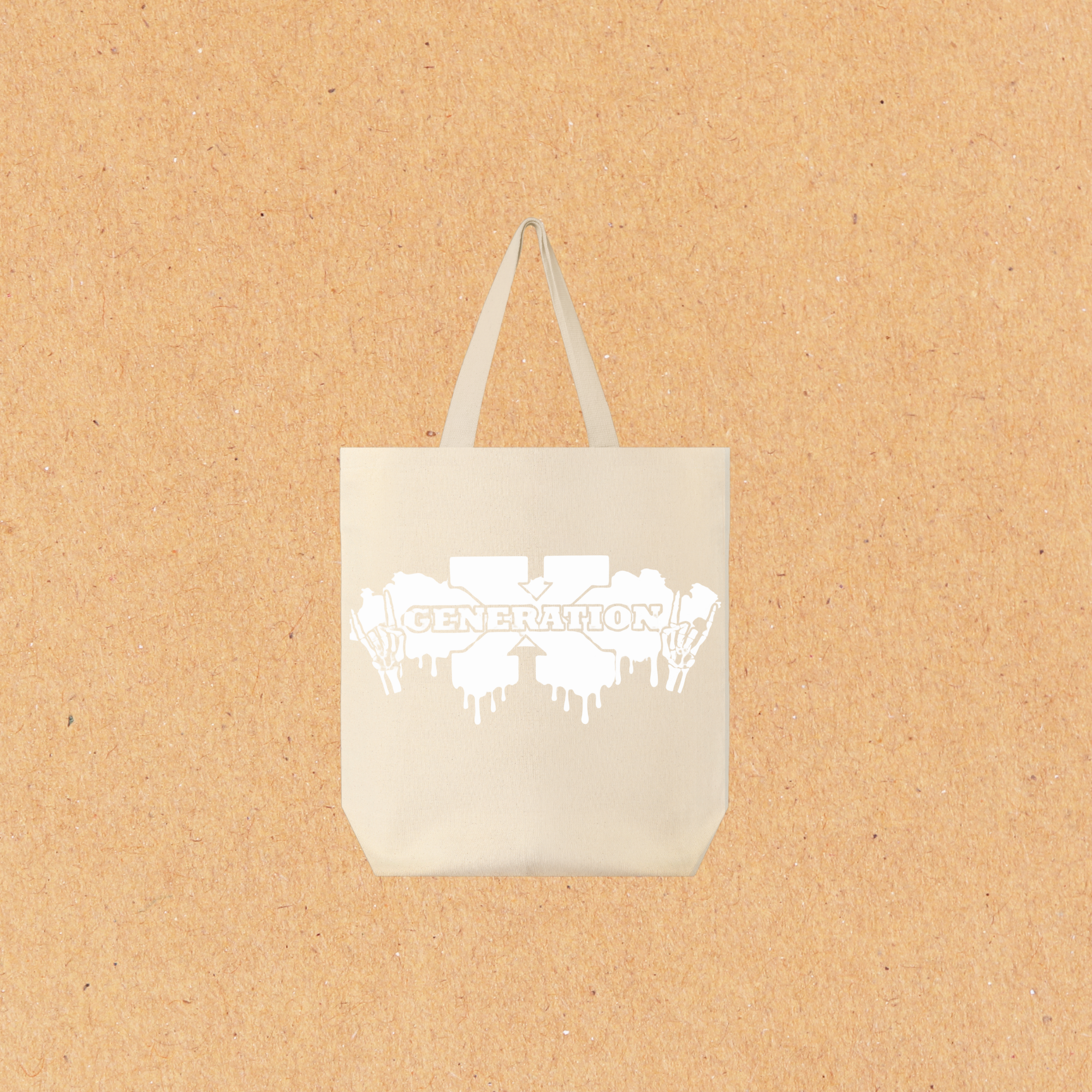 Edgy Generation X Tote Bag – Grunge Rock Style, Retro Gen X Canvas Bag for Everyday Use