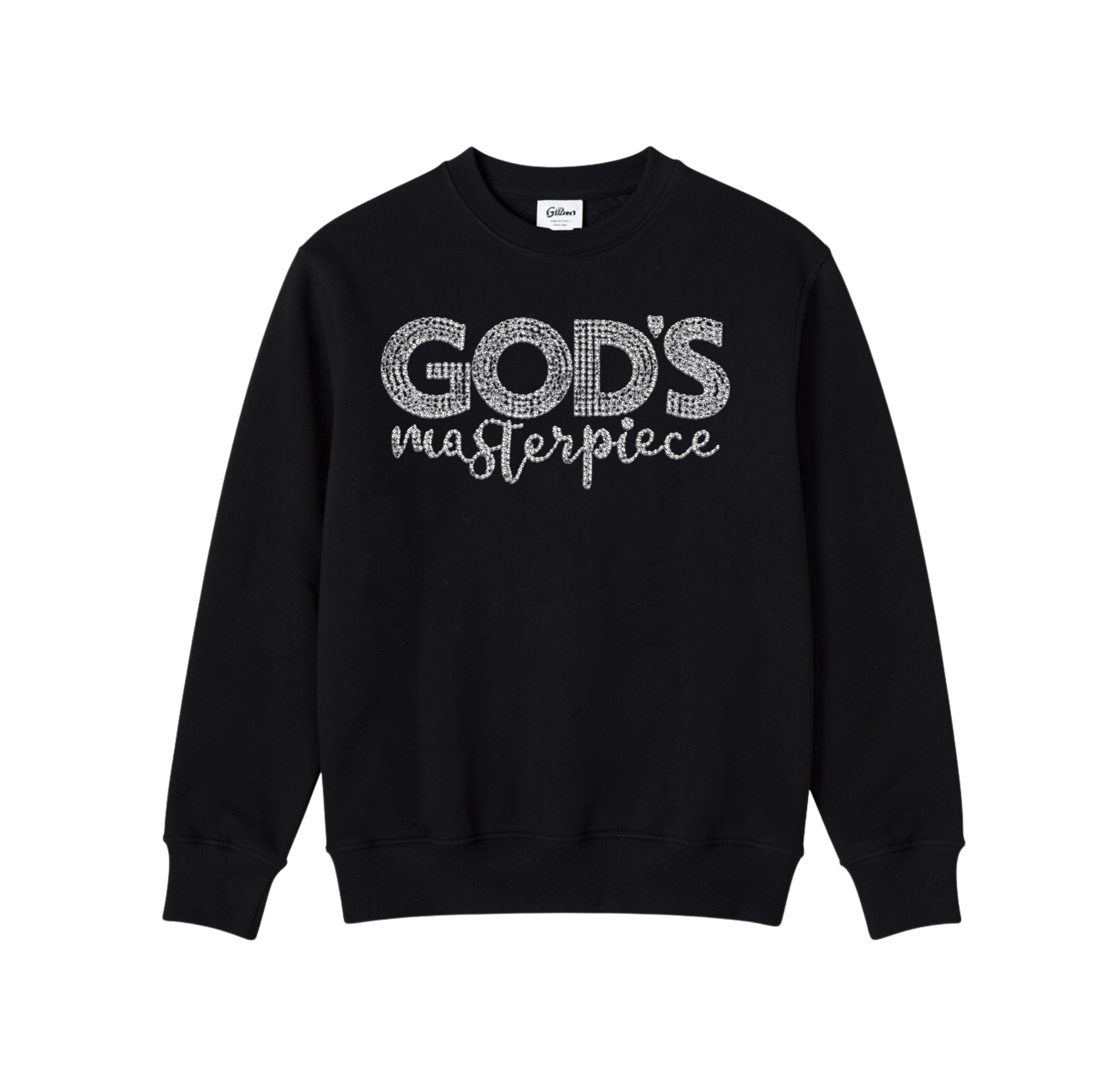 God's Masterpiece in Rhinestone Design Sweatshirt