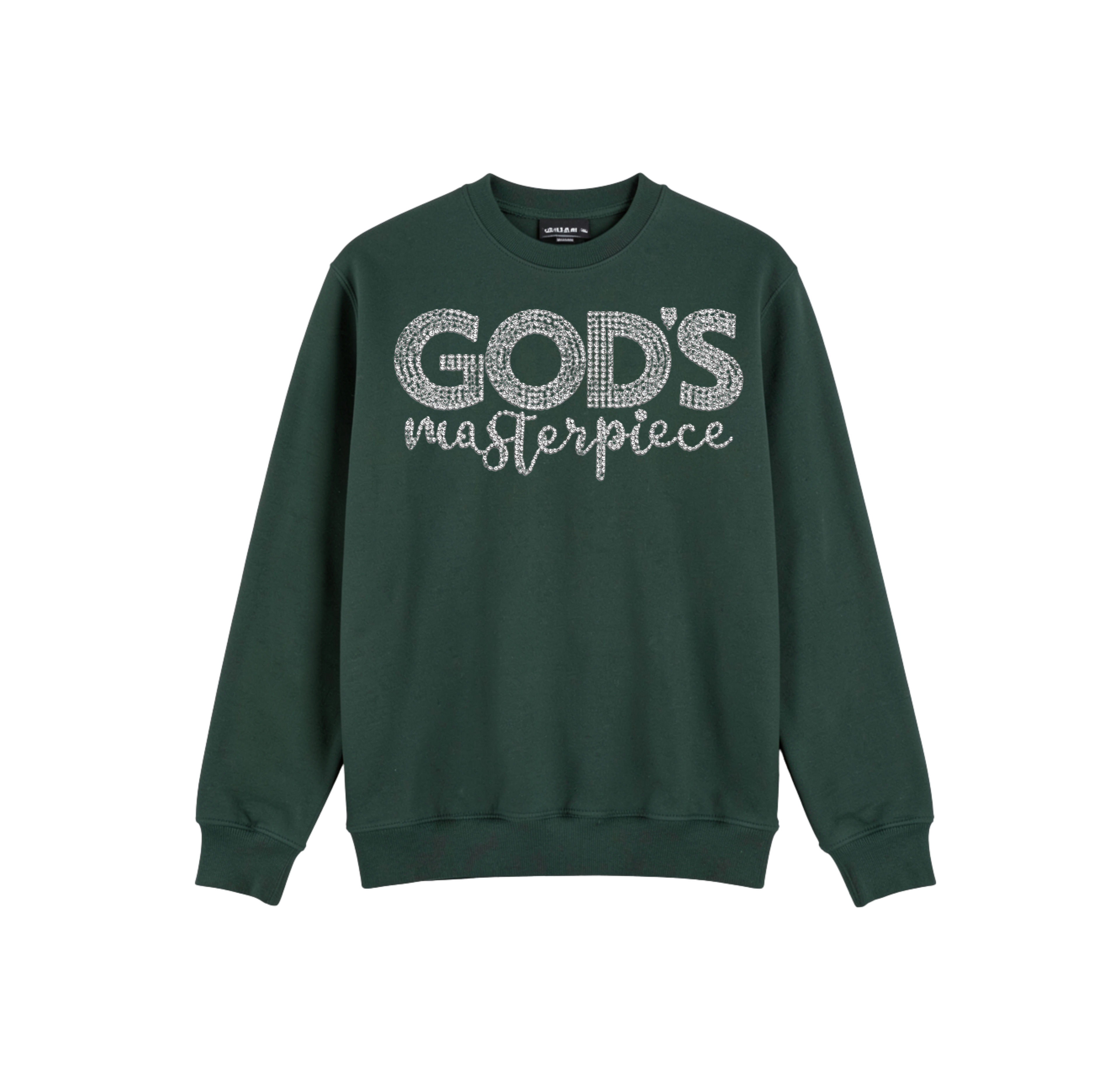 God's Masterpiece in Rhinestone Design Sweatshirt