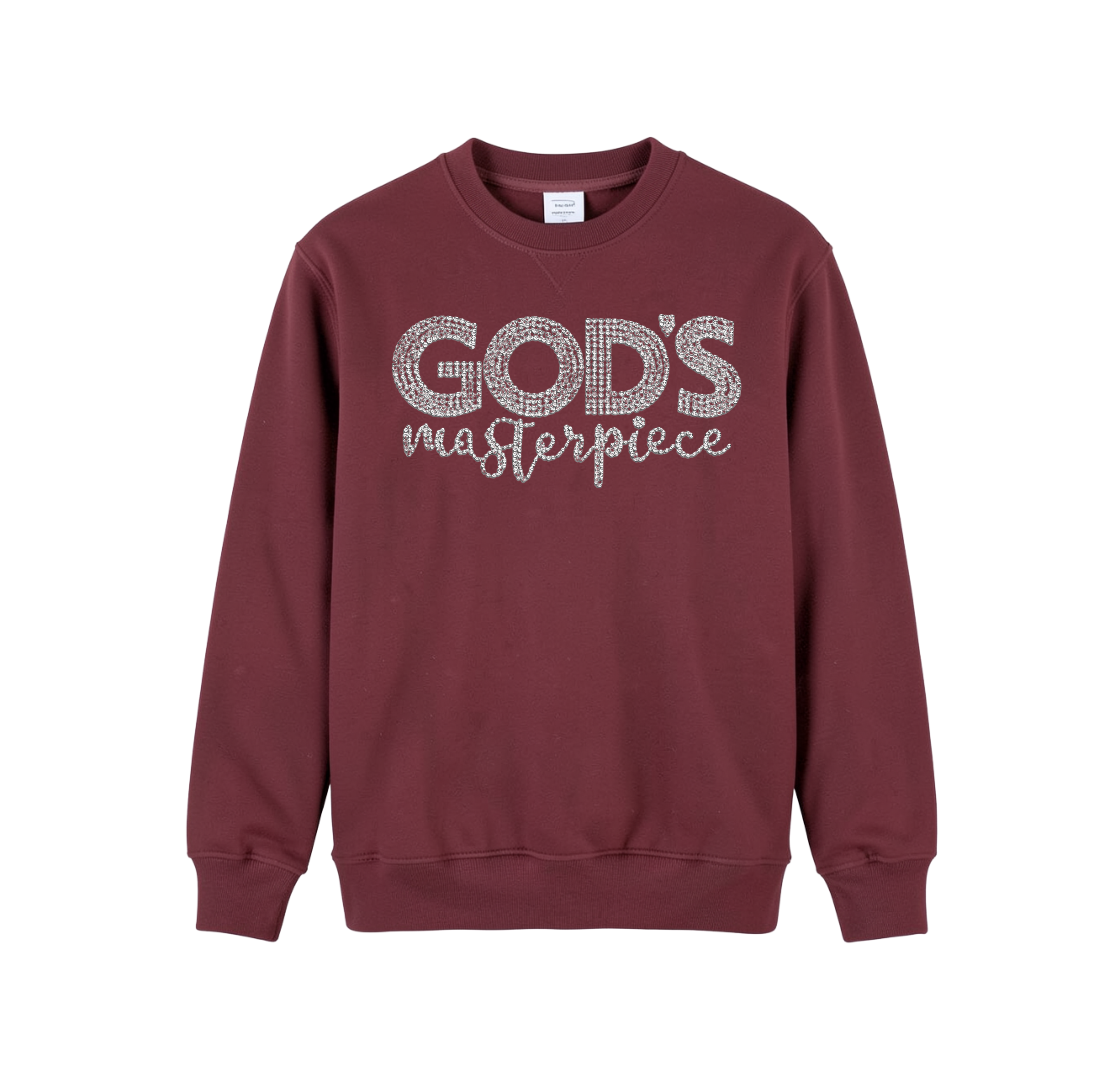 God's Masterpiece in Rhinestone Design Sweatshirt