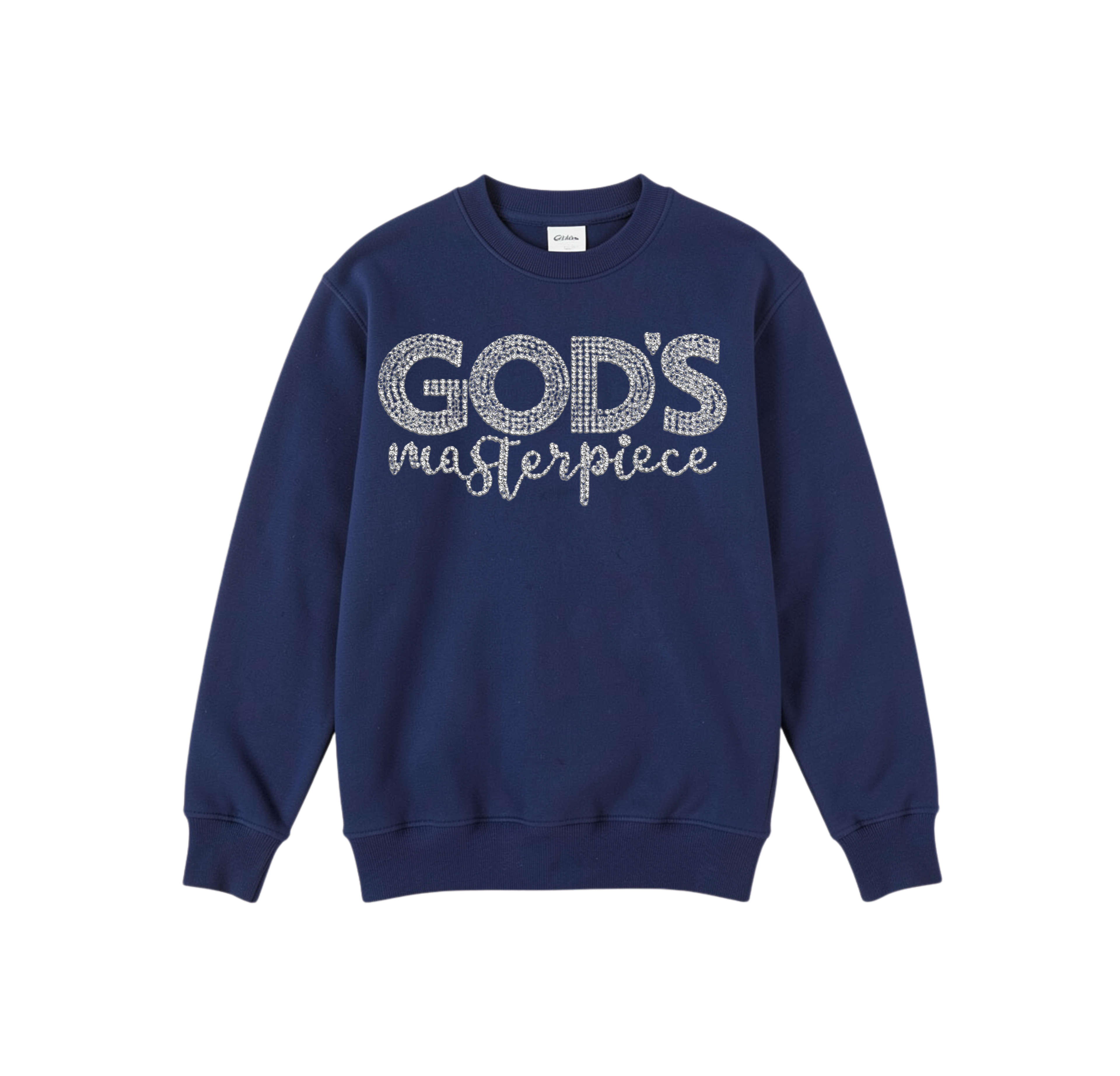 God's Masterpiece in Rhinestone Design Sweatshirt