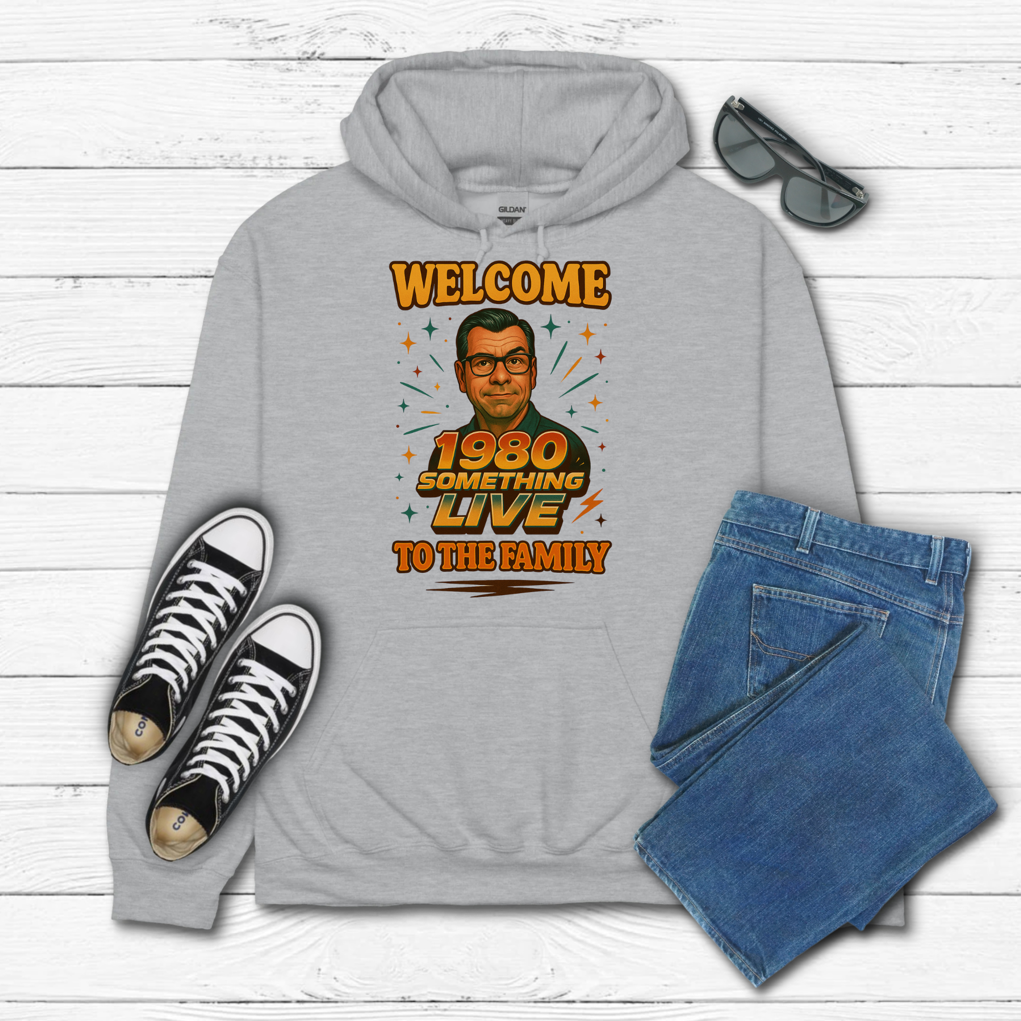 1980 Something LIVE “Welcome to the Family” Retro T-Shirt or Sweatshirt