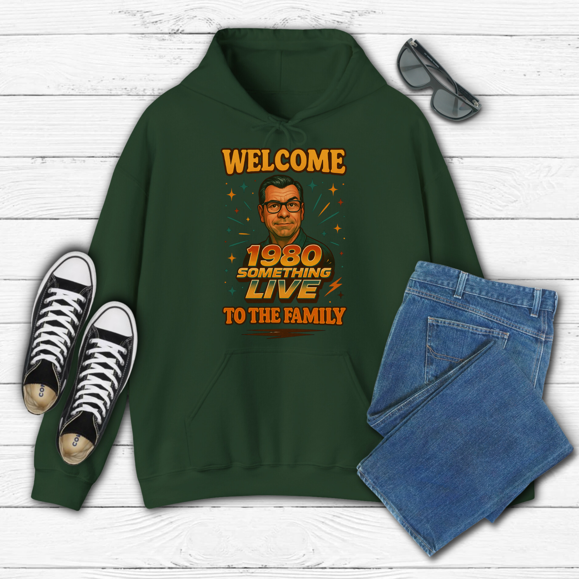 1980 Something LIVE “Welcome to the Family” Retro T-Shirt or Sweatshirt