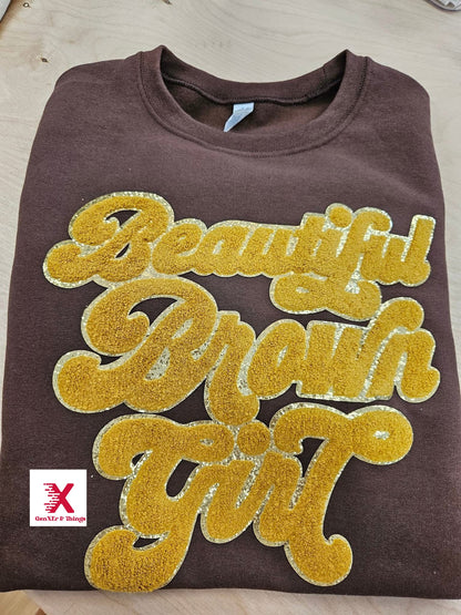 Beautiful Brown Girl Graphic Sweatshirt