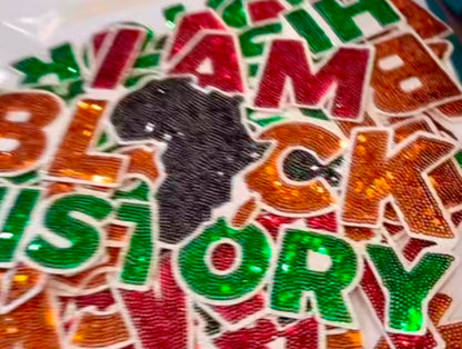 I Am Black History Sequin Graphic Sweatshirt