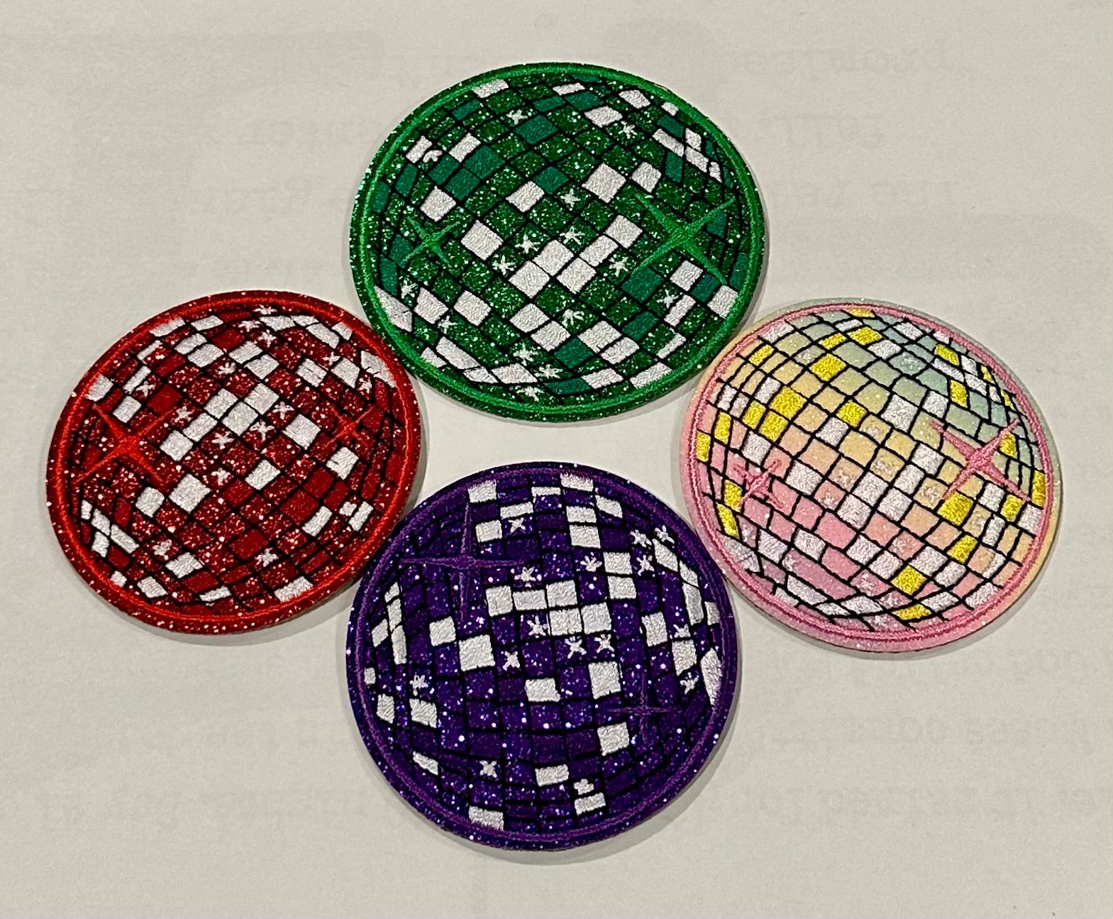 Retro Disco Ball Hat with Sparkle Patch – Colorful Dance Vibes for Gen X Style
