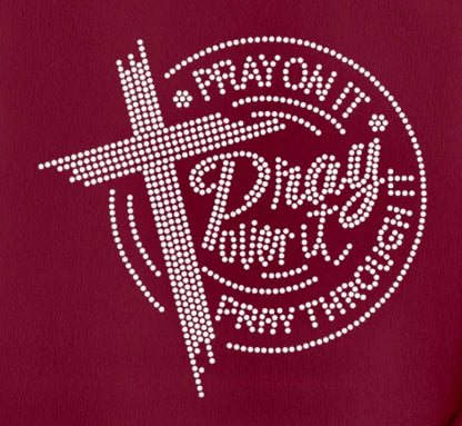 Faith & Empowerment Rhinestone Transfers for Tote Bags