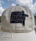 Cross Training Hat – Leather Patch Faith Cap (John 3:16)