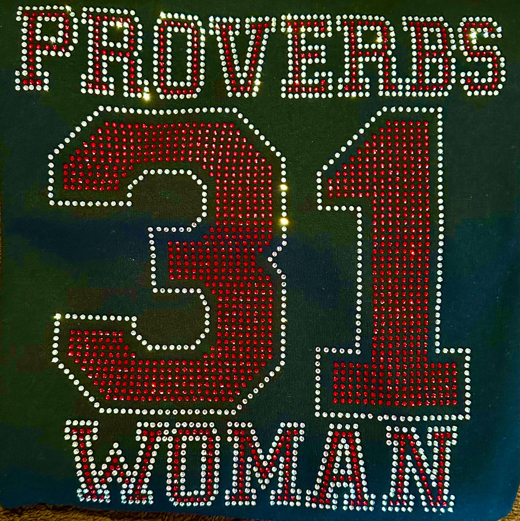 Proverbs 31 Woman Rhinestone Sweatshirt | Christian Bling Apparel