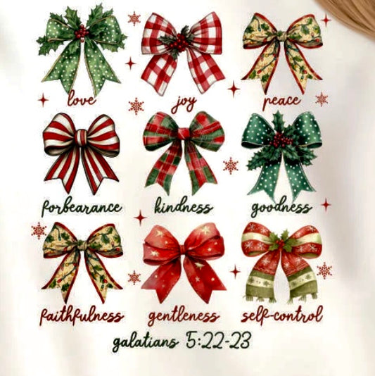 Scripture Bow Galatians 5:22-23 Longsleeve T-shirt