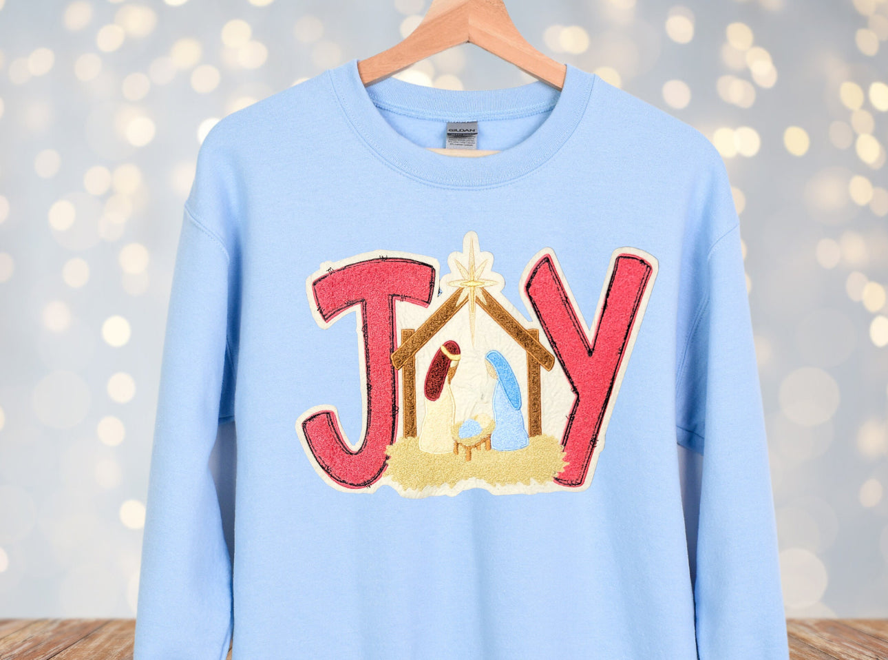 Joy Nativity Christmas Sweatshirt