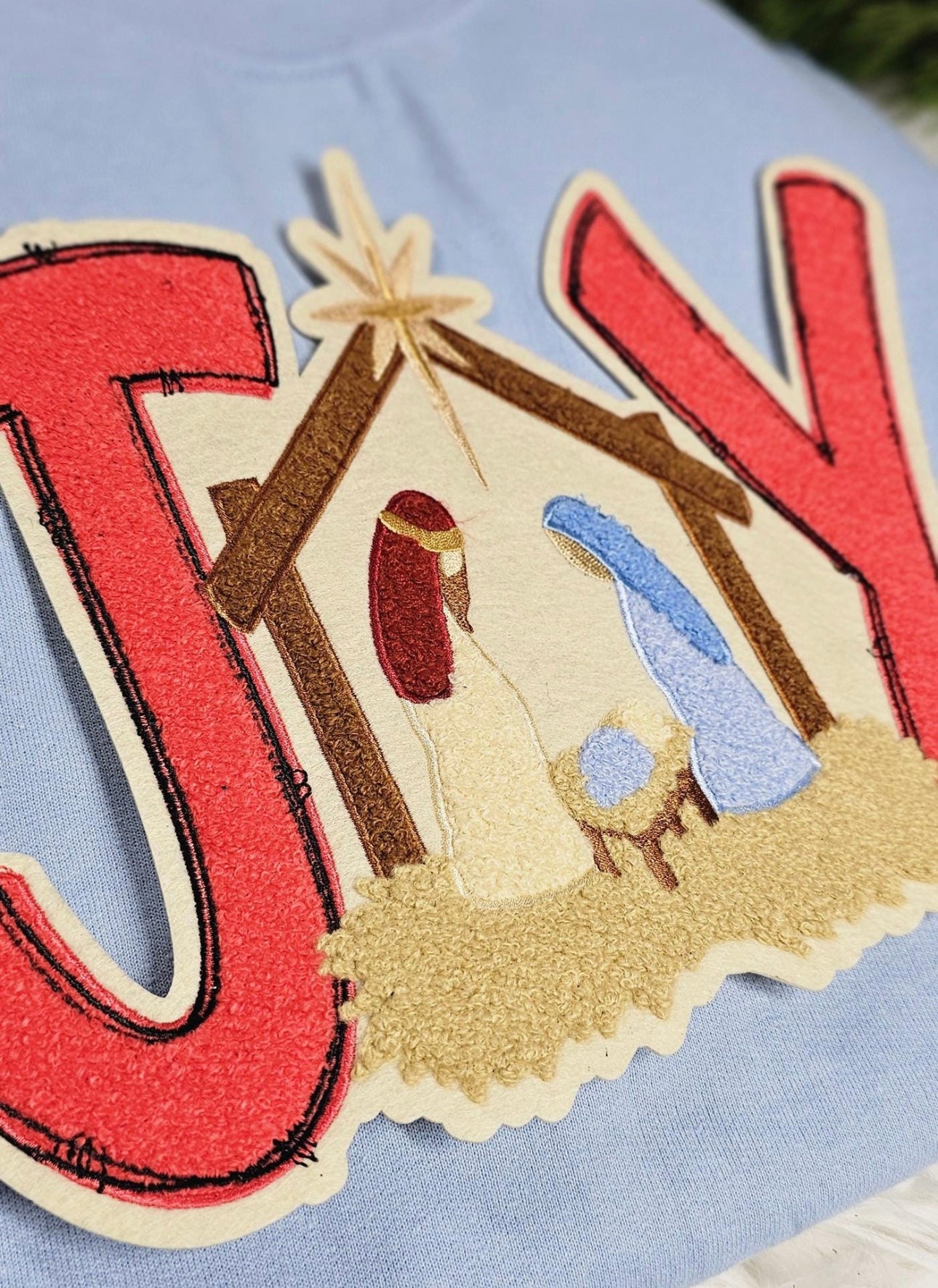 Joy Nativity Christmas Sweatshirt