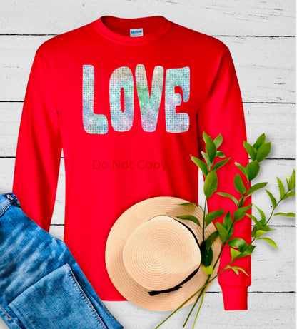 Love Graphic Design Shirt