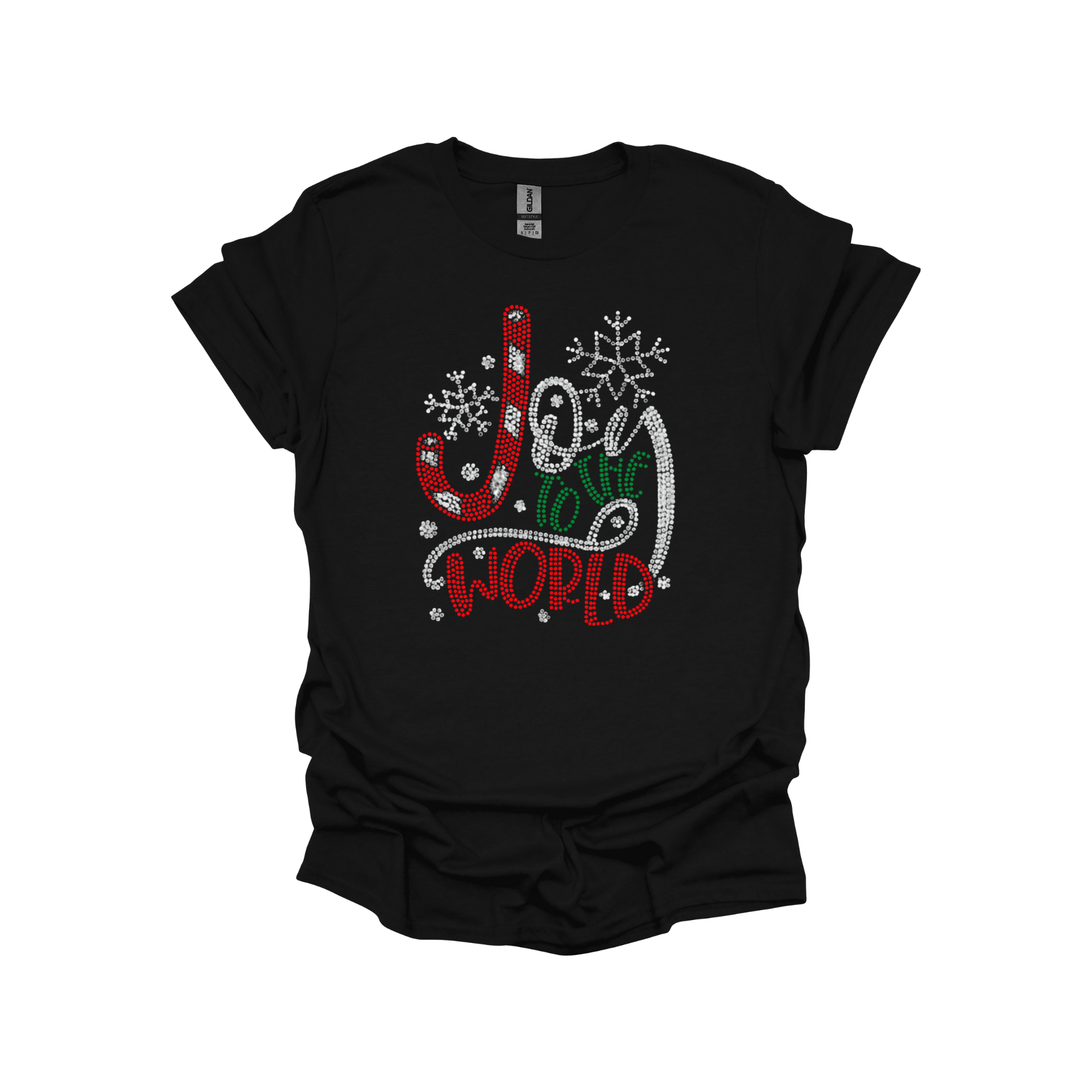 Joy to the World Rhinestone Sweatshirt – Sparkling Christmas Shirt | Holiday Bling