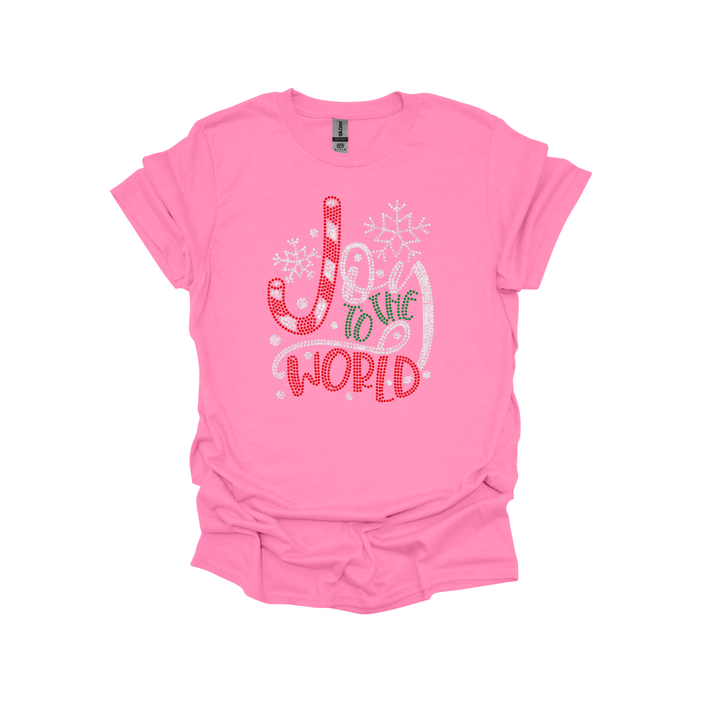 Joy to the World Rhinestone Sweatshirt – Sparkling Christmas Shirt | Holiday Bling