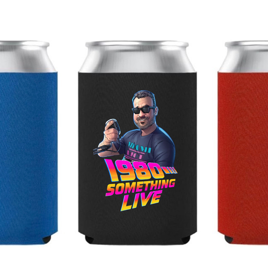 1980 Something LIVE! Koozie Collection – Retro Vibes & Cool Drinks for the Gen X Soul