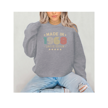 Vintage 1968 Limited Edition Graphic T or Sweatshirt – Classic, Timeless & Iconic Retro Style