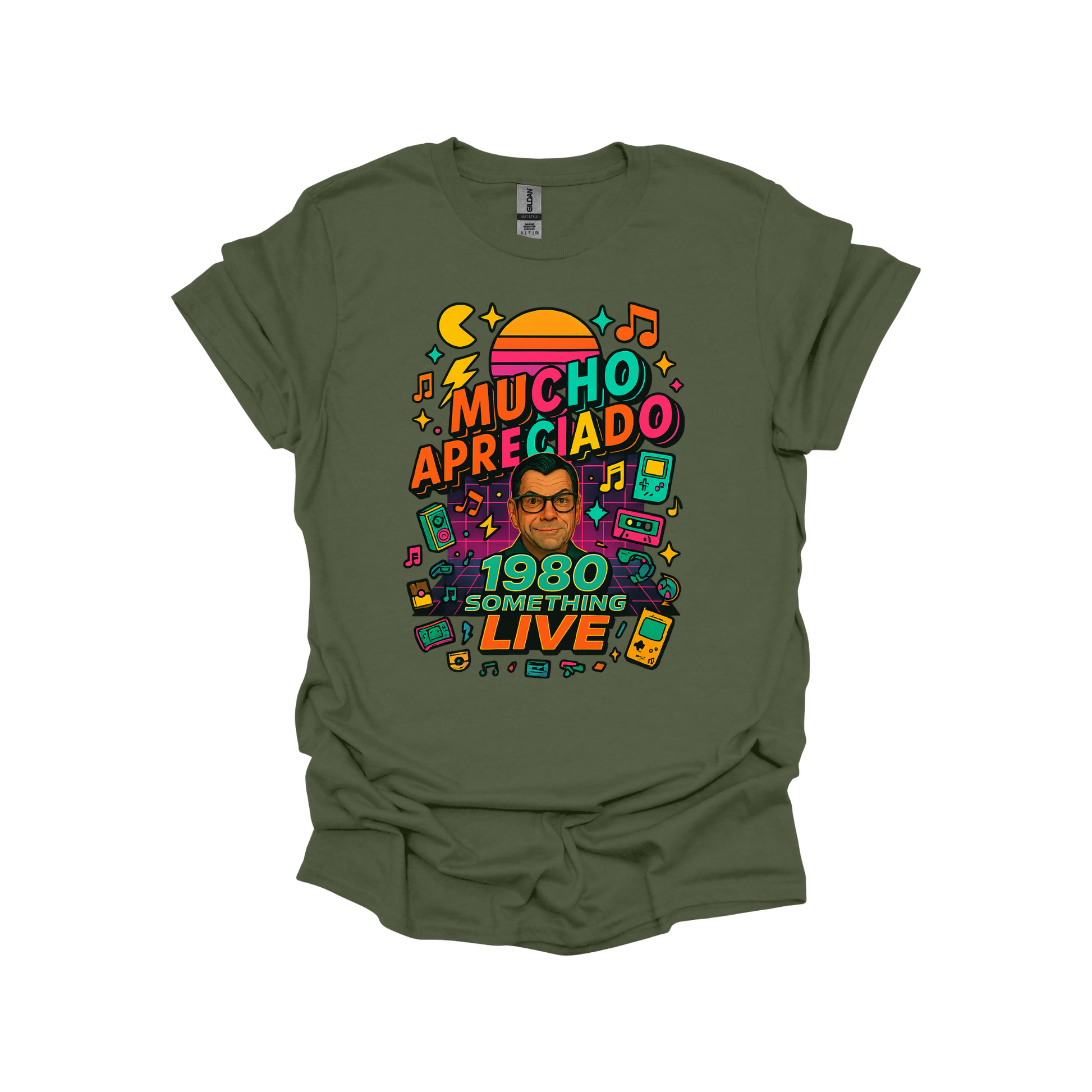 Mucho Apreciado – 1980 Something LIVE Family T-Shirt or Sweatshirt