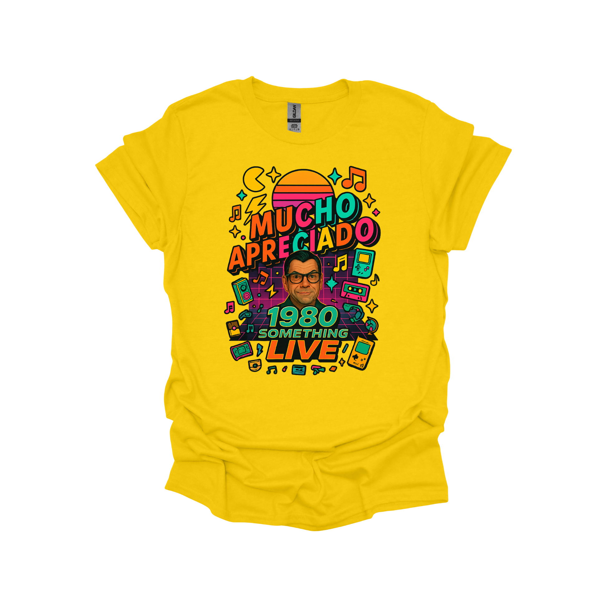 Mucho Apreciado – 1980 Something LIVE Family T-Shirt or Sweatshirt