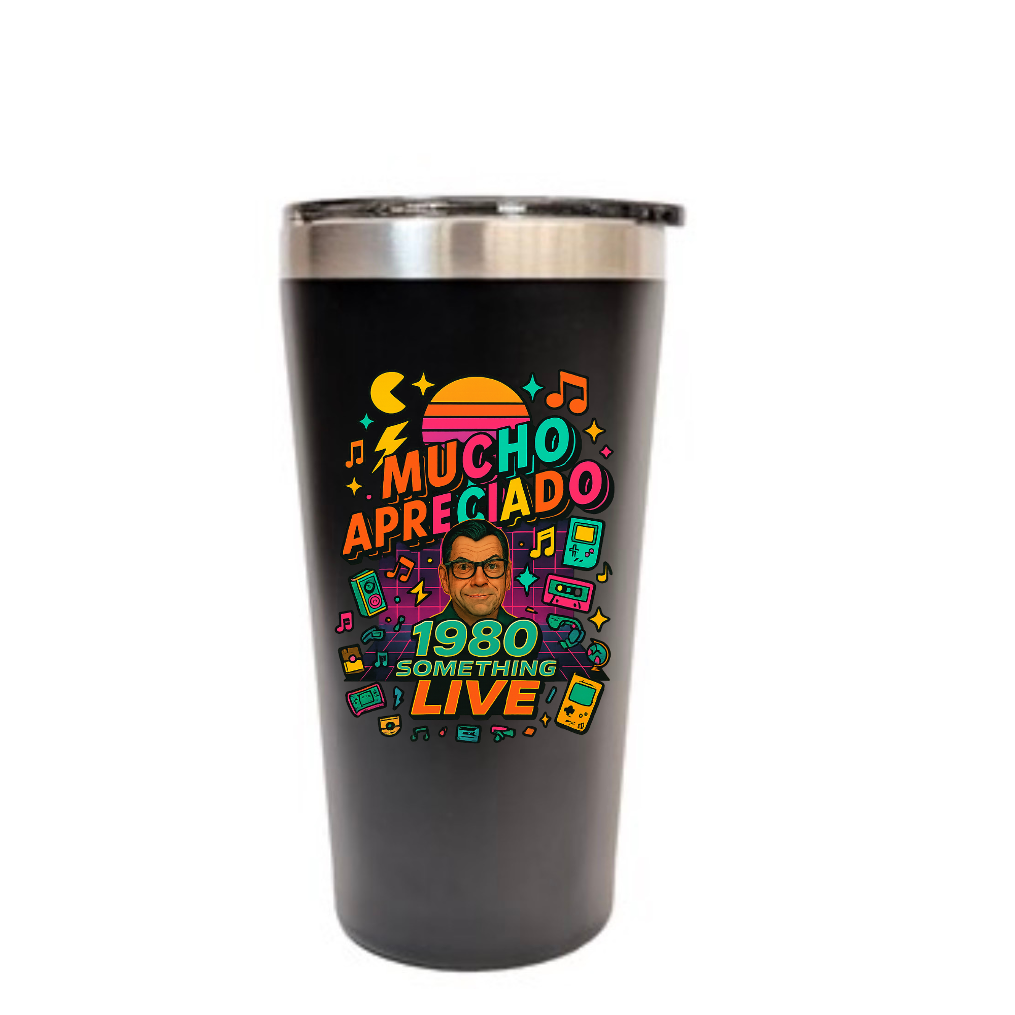 1980 Something LIVE Tumbler | Retro Gen X Drinkware