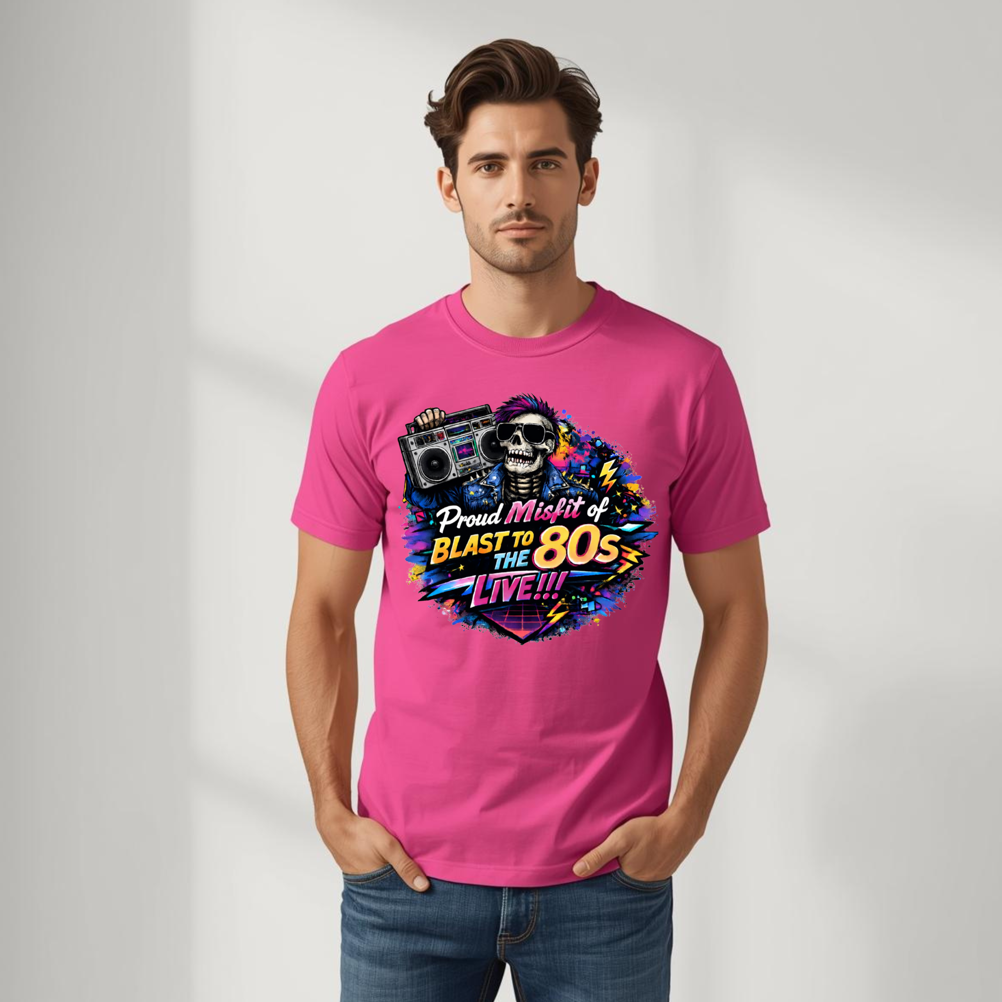 Proud Misfit of the 80s T-Shirt | Retro Radio Vibes | Blast to the 80s Live
