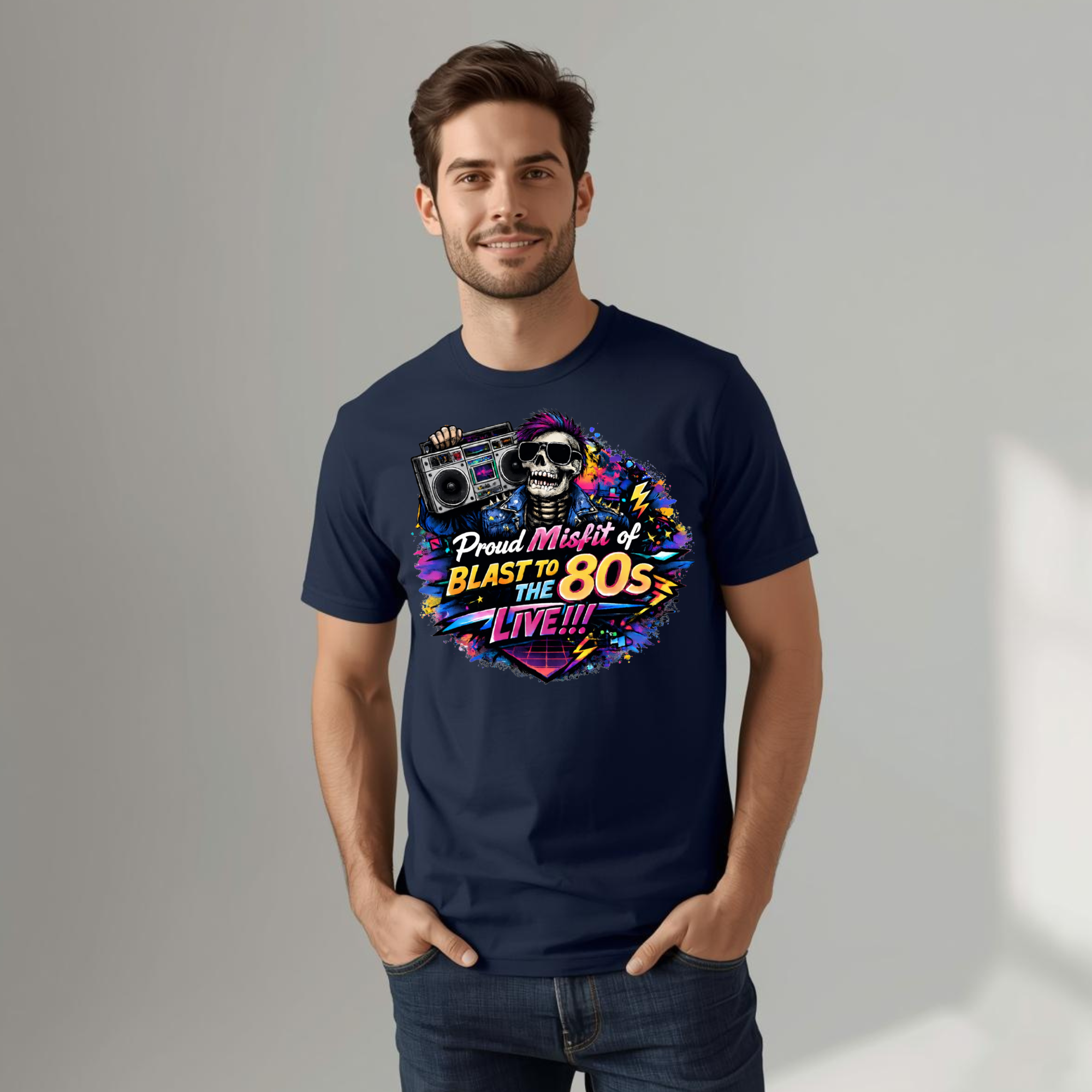 Proud Misfit of the 80s T-Shirt | Retro Radio Vibes | Blast to the 80s Live