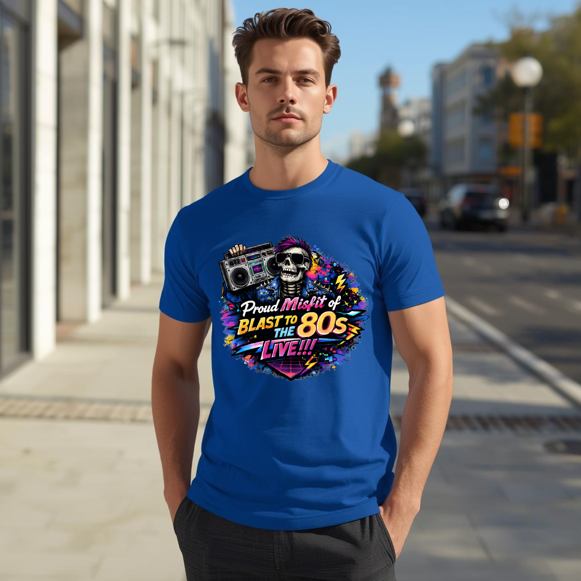 Proud Misfit of the 80s T-Shirt | Retro Radio Vibes | Blast to the 80s Live
