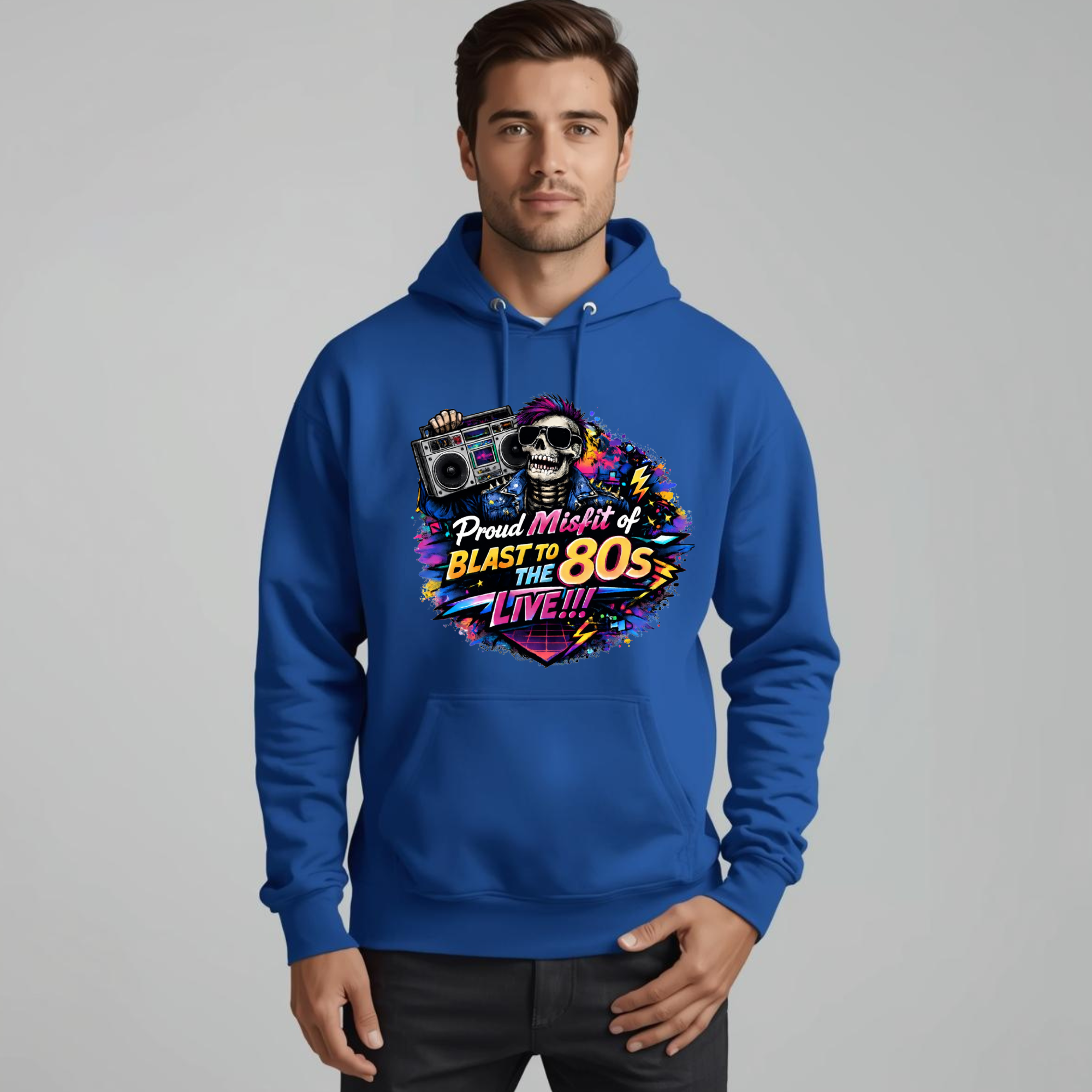 Proud Misfit of the 80s Hoodie | Retro Radio Vibes | Blast to the 80s Live