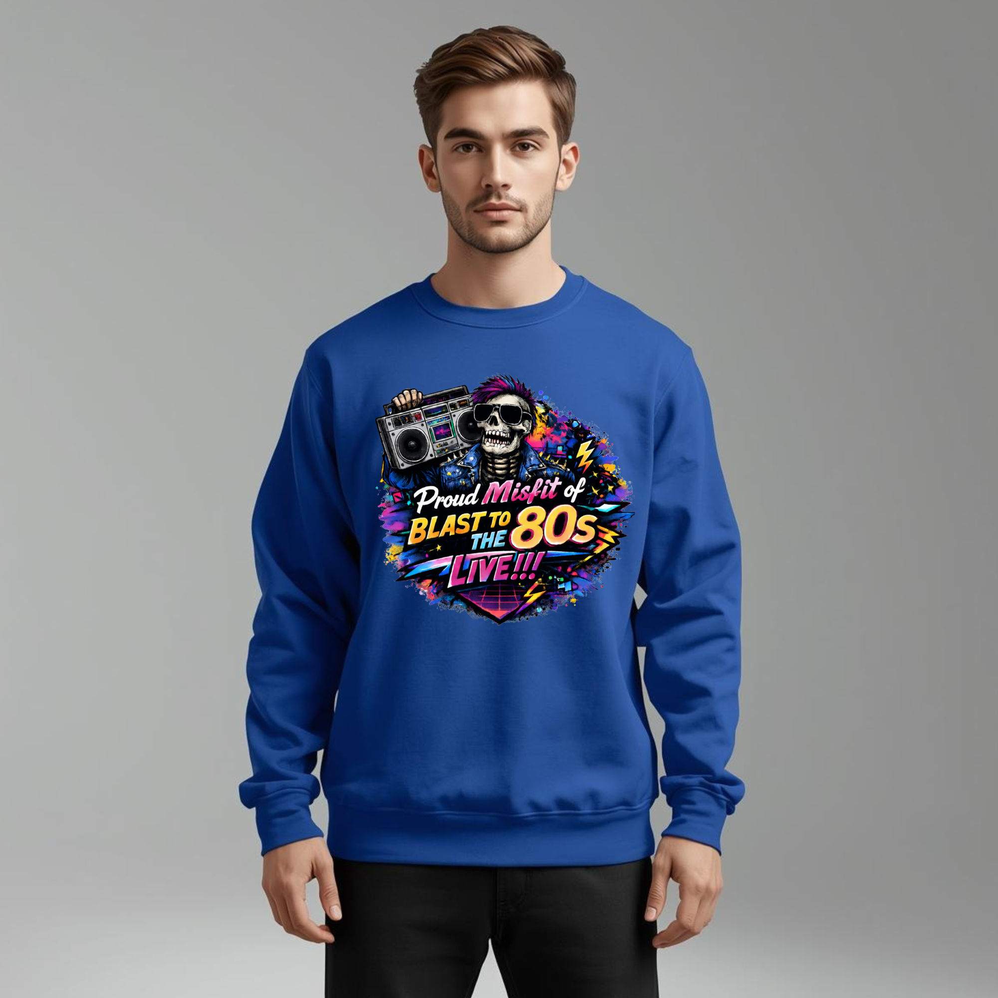 Proud Misfit of the 80s Sweatshirt | Retro Radio Vibes | Blast to the 80s Live