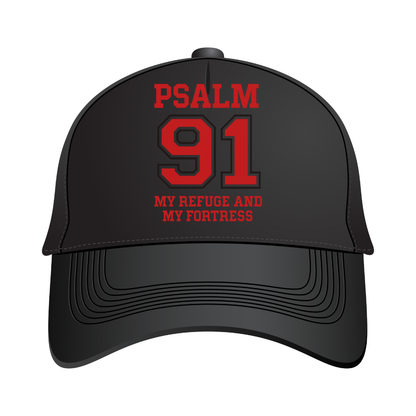 Psalm 91 Trucker Hat – My Refuge and My Fortress | Faith Over Fear Cap