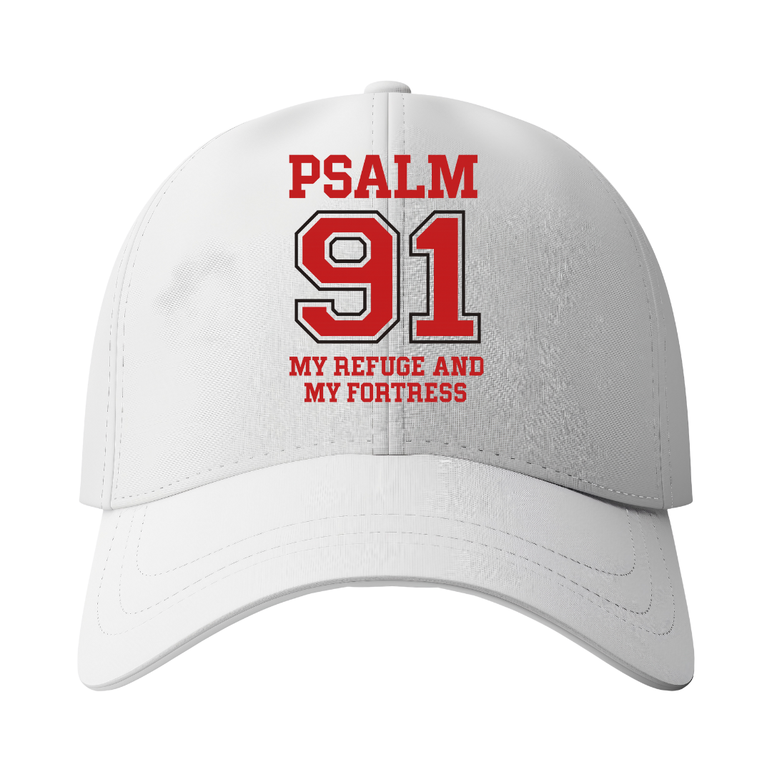Psalm 91 Trucker Hat – My Refuge and My Fortress | Faith Over Fear Cap