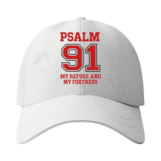 Psalm 91 Trucker Hat – My Refuge and My Fortress | Faith Over Fear Cap