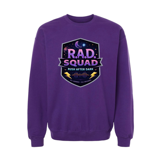 R.A.D. Squad | Rush After Dark Retro Music Sweatshirt