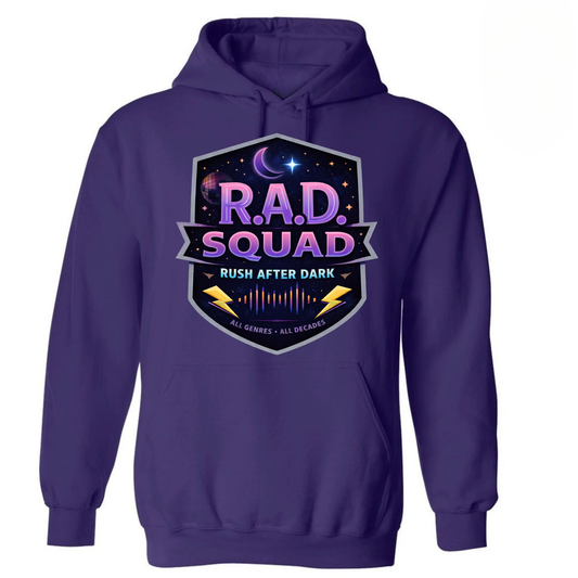 R.A.D. Squad | Rush After Dark Retro Music Hoodie