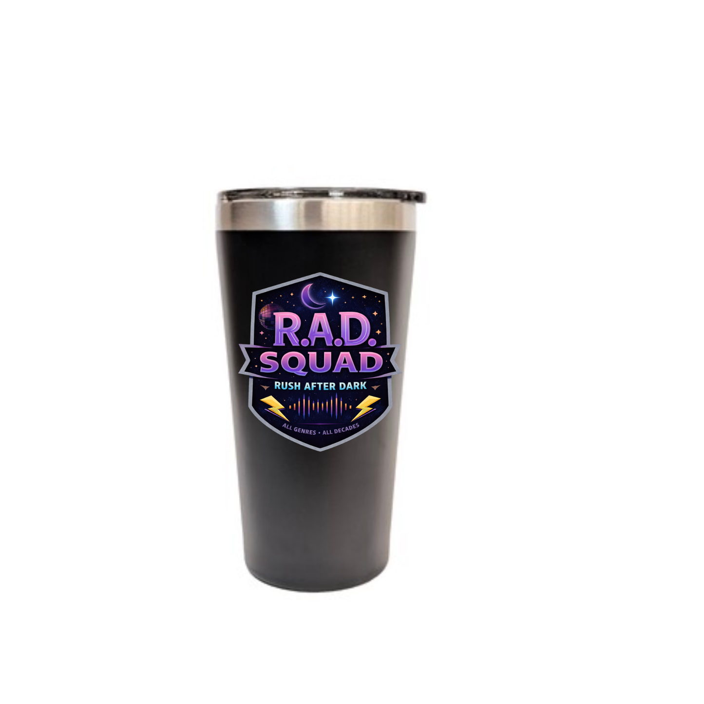 Rush After Dark R.A.D. Squad Tumbler | Insulated Stainless Steel Cup 16 oz
