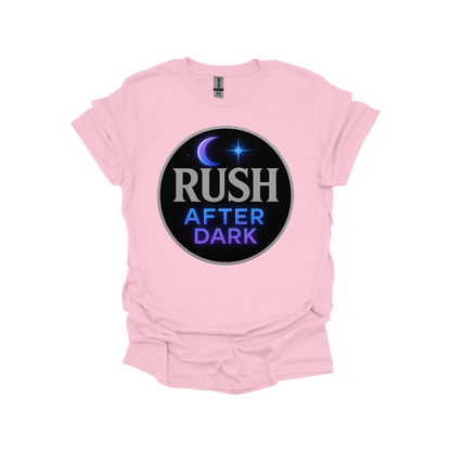 Rush After Dark Circle | Retro Night Music T-shirt