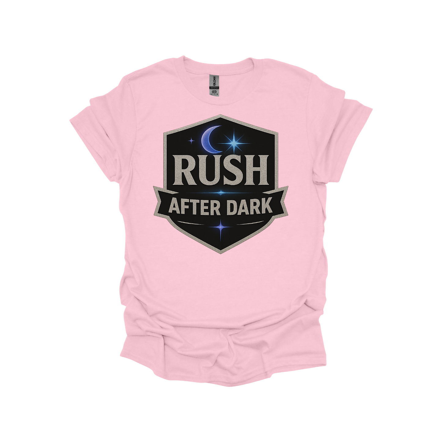 Rush After Dark Shield | Retro Night Music T-shirt