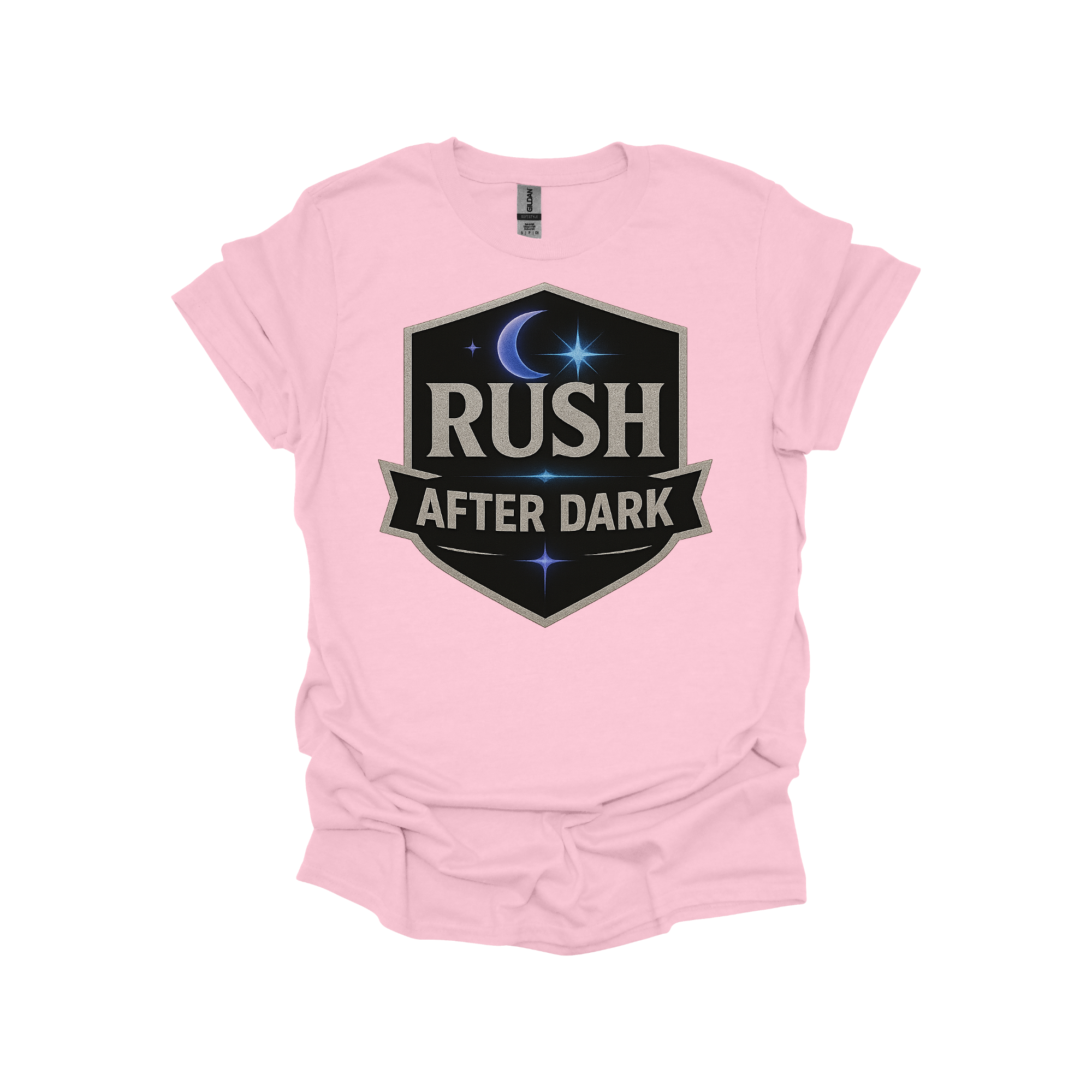 Rush After Dark Shield | Retro Night Music T-shirt