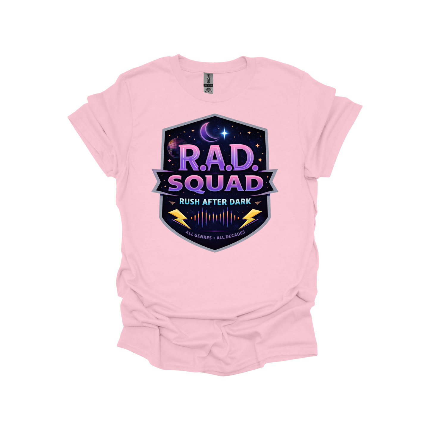 R.A.D. Squad | Rush After Dark Retro Music T-shirt