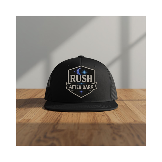 R.A.D.-ish & Rush After Dark Trucker Hats | Retro Music Style Headwear