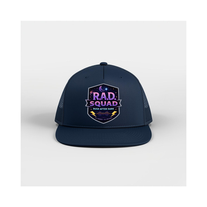 R.A.D.-ish & Rush After Dark Trucker Hats | Retro Music Style Headwear
