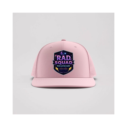 R.A.D.-ish & Rush After Dark Trucker Hats | Retro Music Style Headwear