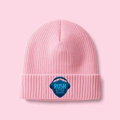 Rush After Dark Beanie | Music Logo Knit Hat for DJs & Music Lovers