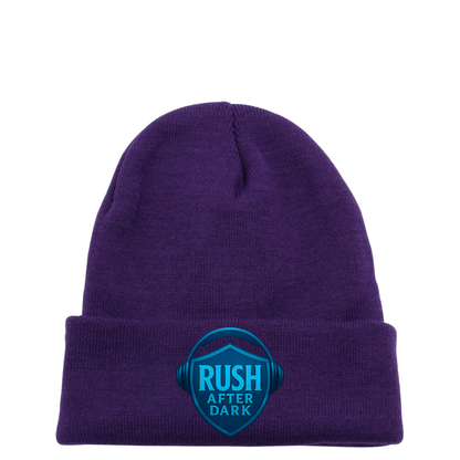 Rush After Dark Beanie | Music Logo Knit Hat for DJs & Music Lovers
