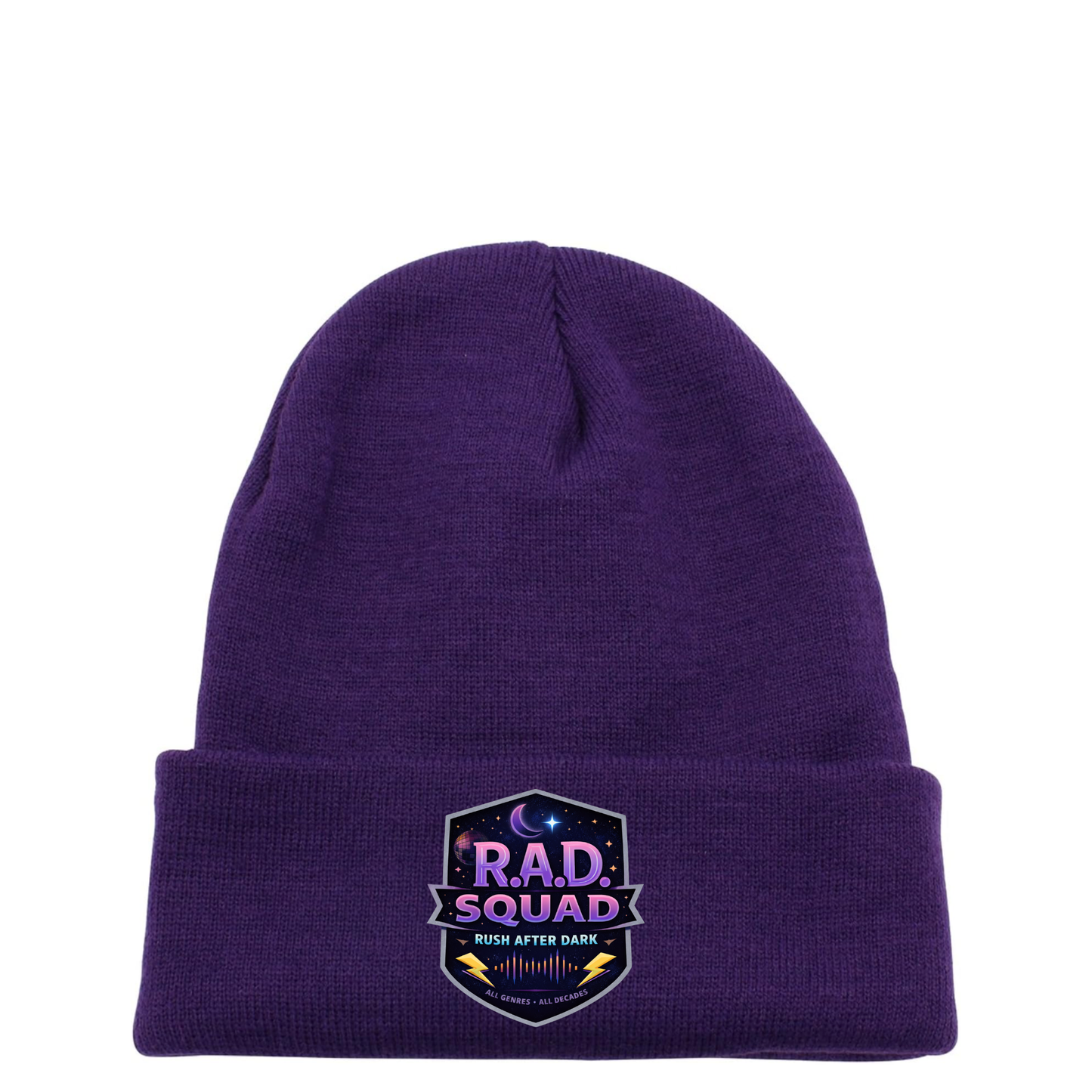 Rush After Dark Beanie | Music Logo Knit Hat for DJs & Music Lovers