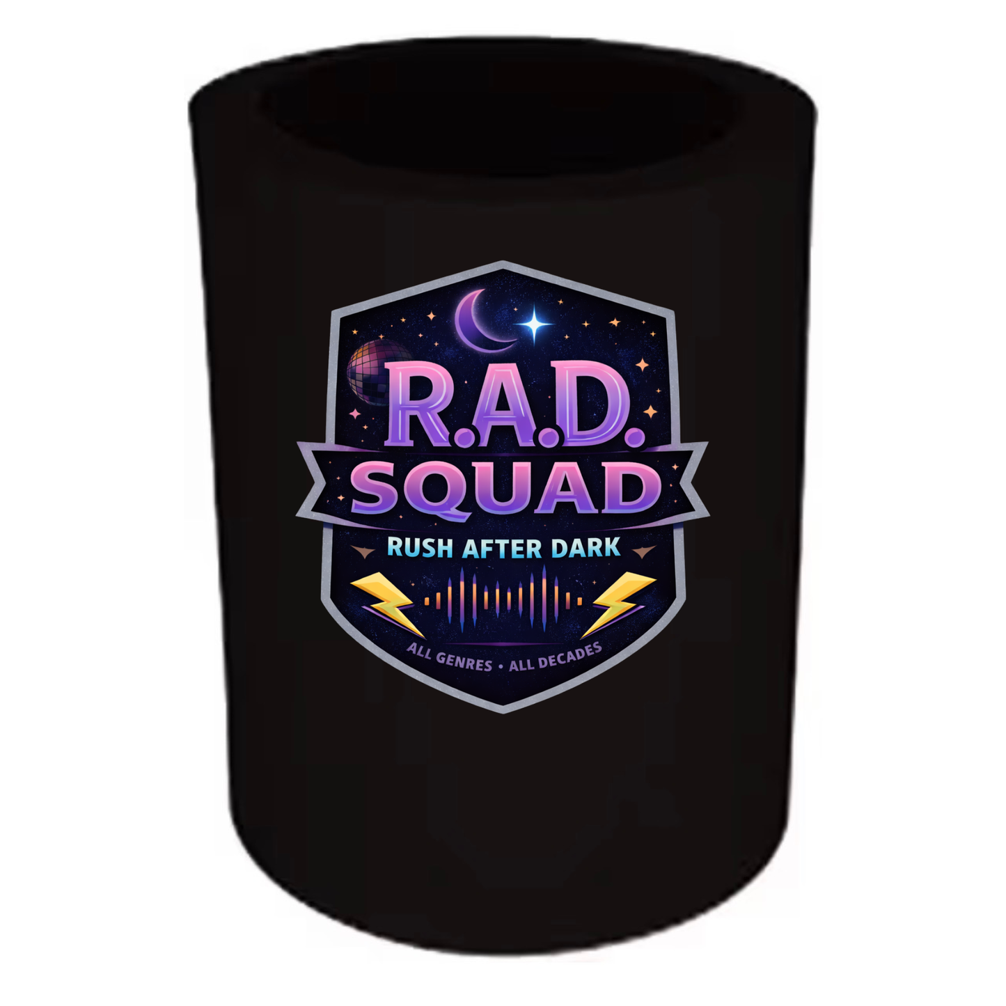 R.A.D.-ish Koozie | Rush After Dark Insulated Drink Holder